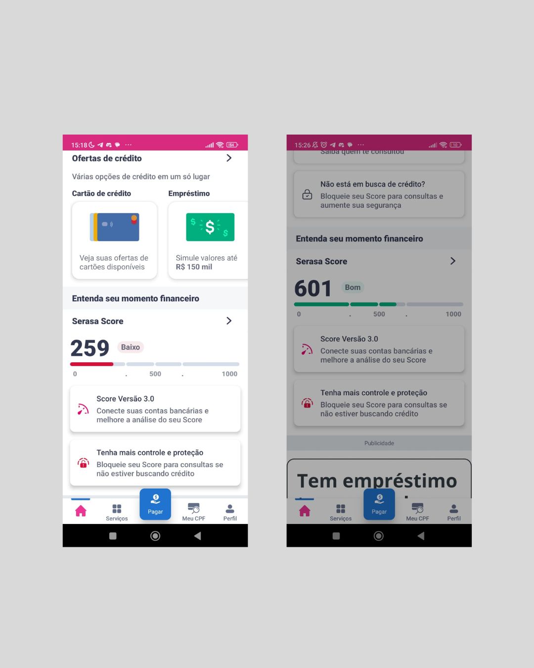 Score subiu de 350 para 685 após limpeza estratégica